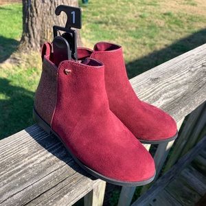 WONDER NATION Kids Ankle Boot Red Zipper